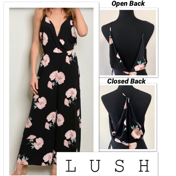 floral sleeveless jumpsuit